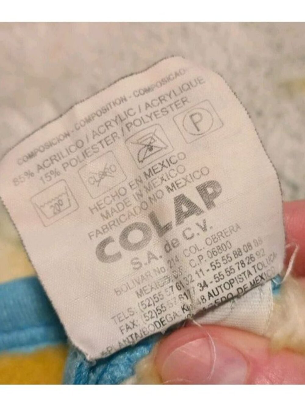 Colap Disney Baby Blanket 60x40 Mickey & Minnie Mouse Bear Sleep Cute - Picture 4 of 10